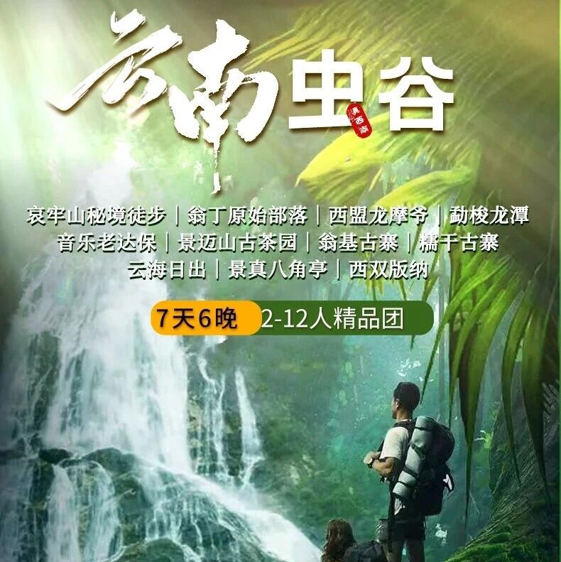 春节云南虫谷｜哀牢山秘境徒步の翁丁原始部落-西盟龙摩爷-勐梭龙潭-老达保-景迈山古茶园…7天6日边境探索之旅